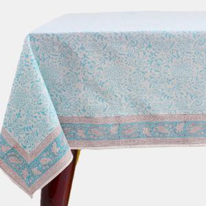 Rectangle Indoor & Outdoor Dining Table Cover Cotton Linen <b>Tablecloths</b>, Wrinkle Free Anti-Fading Table Cloth With Tassel - Product Image 1