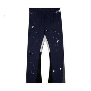 กางเกงขาบานผ้าคอตตอนแฟชั่นสำหรับผู้ชายกางเกงเอวสูงทรงสลิมฟิตสำหรับชุดปาร์ตี้หรือลำลอง - Product Image 2