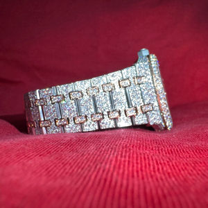 Reloj de Cuarzo Moissanite de Primera Calidad, Elegante y Lujoso, con Esfera de Cristal, Estilo Ejecutivo, Precio de Fábrica - Product Image 1