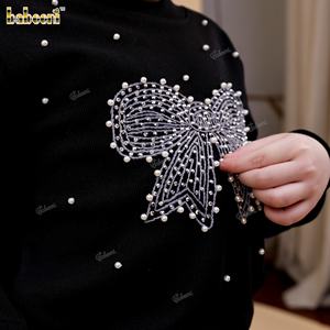 Robe mi-longue sans manches en coton 100% à fleurs brodées à la main DR4514 pour filles, vente en gros ODM par Babeeni - Product Image 3