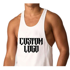 Débardeur de sport pour homme de haute qualité en coton et élasthanne, idéal pour la gym, avec logo personnalisé, style tendance - Product Image 3