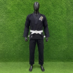 Kimono BJJ pour homme, coupe classique, noir, polyester anti-humidité, vêtements d'arts martiaux pour adulte, kimono de jiu-jitsu. - Product Image 1
