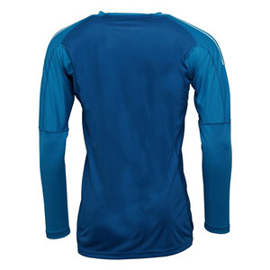 Camiseta de Fútbol de Manga Larga con Cuello en V para Hombre, a Rayas Azules, Absorbente de Humedad, Ajuste Atlético, Manga Completa, Ropa de Portero - Product Image 2