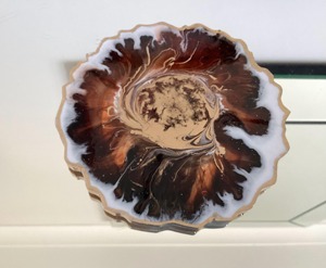 Resin Coaster Creative Customizable Resin Coaster Flower Design table and Dinner Glass Coaster Modern Cheap price - Product Image 5