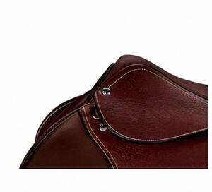 Selle d'équitation anglaise en cuir faite à la main avec arceau en bois, selle de sport équestre haut de gamme de Misha International à prix réduit - Product Image 3