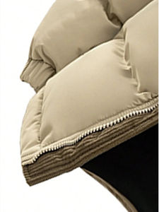 Veste d'hiver matelassée de haute qualité pour hommes, décontractée, respirante, en tissu de laine, fermeture éclair, veste de gros - Product Image 2