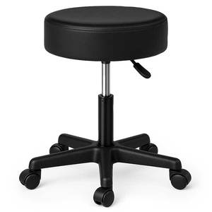 Top Selling Excellent Quality Lightweight Synthetic <b>Leather</b> (PU/PVC) Foam TOLLA Rolling Work Stool for Daily <b>Office</b> Use - Product Image 1