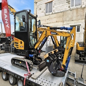 Mini-excavatrice SANY SY18C haute performance conçue pour le travail forestier, le déchiquetage et le terrassement sur chenilles, puissance élevée, contrôle fluide. - Product Image 4