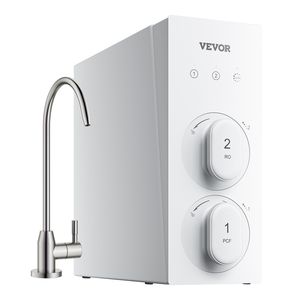 Sistema de Filtración de Agua por Ósmosis Inversa sin Tanque de 8 Etapas y 400 GPD, Filtración de Agua Pura 2:1, Sistema de Ósmosis Inversa de 400 GPD - Product Image 1