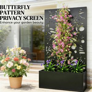 Pot de fleurs mural pour jardin et support de jardinière, bac de plantation pour décoration extérieure - Product Image 2