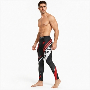 Diseño ligero para entrenamiento en gimnasio, leggings para hombre, ropa deportiva de alta calidad, material elástico, ajuste cómodo y flexible, transpirable - Product Image 6