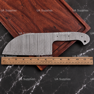 Cuchillo de Chef Serbio de Acero de Damasco Hecho a Mano con Hoja Recta Tipo Drop Point, Hoja en Bruto, OEM ODM Disponible, Alta Calidad - Product Image 4
