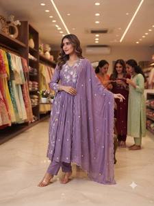 THIS FESTIVAL SEASON WEAR OUR BEAUTIFUL SEQUENCE EMBROIDERED WORKED <b>TOP</b> , PANT WITH DUPATTA - Product Image 3