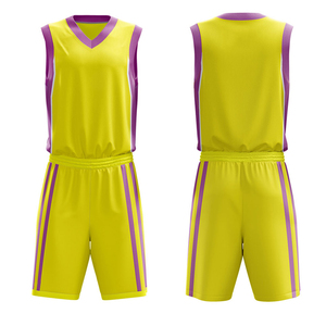 Vêtements de basketball en polyester en gros, fabrication en usine, uniformes de sport personnalisables, couleur sur mesure, OEM - Product Image 3