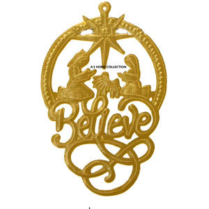 Decoración de Pared Navideña con Diseño de Trineo de Renos, Adornos Colgantes Negros Mate para Sublimación - Product Image 2