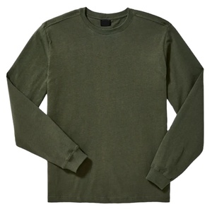 Camiseta de Hombre 100% Algodón Tejido, Ecológica, Transpirable, de Alta Calidad, Personalizada, Cuello Redondo, Manga Larga, Corte Ajustado, Estampada, 180g - Product Image 5