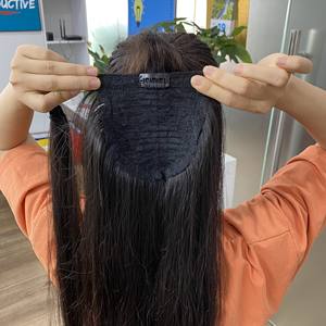 Queue de cheval vietnamien cheveux humains 100% cheveux bruts couleur naturelle de très haute qualité, cheveux raides meilleur prix - Product Image 6