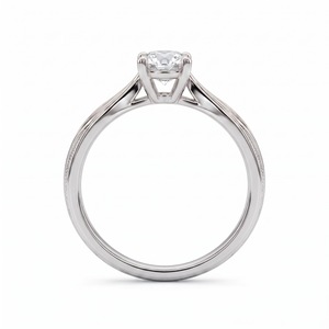 Bague de fiançailles pour femme en or plaqué or avec diamant de laboratoire taille marquise en platine, style tendance - Product Image 2