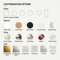 Étiquettes suspendues personnalisées de luxe en papier recyclé – Étiquettes écologiques pour vêtements/chaussettes/chaussures, étiquettes couleur personnalisées, cadeau de marque