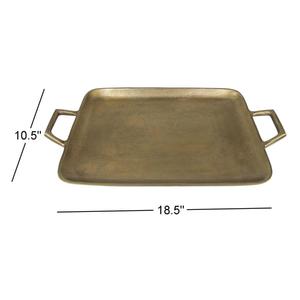 Handmade Aluminium <b>Decorative</b> Trays Square Shape Metal Serving Trays Restaurant Event <b>Supplies</b> Fruits <b>Cake</b> Tray American Style - Product Image 3