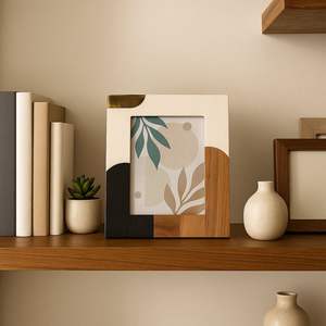 Marco de Madera con Incrustaciones de Hueso Estilo Nórdico - Product Image 3