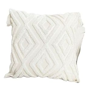 Coussin en coton pur tissé, imprimé, doux, respirant, en tissu épais, élégant, décoratif, pour chambre à coucher, salon, lit - Product Image 1