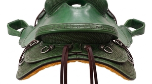 Silla de Montar Occidental de Cuero de Alta Calidad con Estructura de Fibra y Herrajes de Acero Inoxidable, Equipo de Equitación Duradero para Uso Diario - Product Image 2