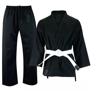 Uniforme de Karate negro, uniforme de artes marciales personalizado de la mejor calidad - Product Image 1