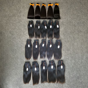 2025 Meilleure vente indienne cheveux bruts machine double trame produit. Extension de cheveux humains naturels bouclés et ondulés non traités, sans noix - Product Image 1