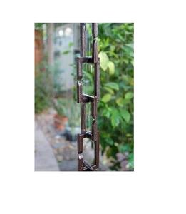 Chaîne de pluie artistique en cuivre de luxe, motif lys, pour gouttière, décoration extérieure - Product Image 5