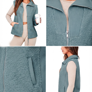 Chaleco Polar Ligero para Mujer, Personalizable, Sin Mangas, para Invierno, Casual, Deportivo, para Exteriores, con Logotipo Personalizado, Precio Bajo - Product Image 5