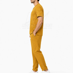 Conjunto de Uniforme Médico para Hombre, con Tela de Calidad, Cuello en V, Control de Humedad y Confección Profesional - Product Image 6