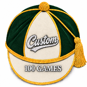 Casquette en velours brodée 3D personnalisée, 6 panneaux, avec pompon, bordeaux, noir, or, 100 jeux, unisexe, adulte, style anglais, sport - Product Image 6