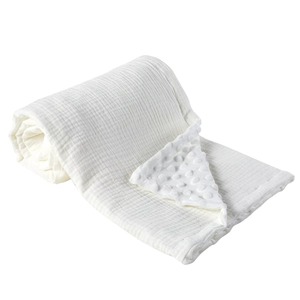 Solid Navy Blue <b>Knitted</b> Modern Anti-Bacteria Wearable Flannel Baby Swaddle Folded Design <b>Blanket</b> - Product Image 6