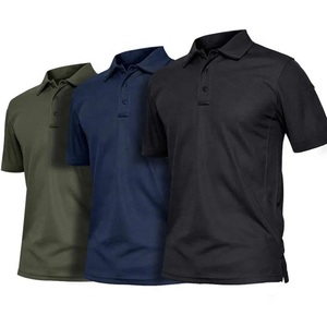 Camiseta Polo de Manga Corta para Hombre, de Alta Calidad, 100% Algodón, Color Sólido Personalizado, con Botones - Product Image 1