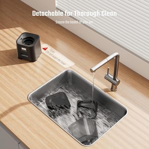 Distributeur automatique d'aliments pour chats en polyester imperméable 4L avec contrôle programmable des portions pour chats et petits chiens - Product Image 6