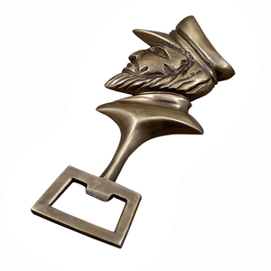 <b>Hand</b> Bottle Opener <b>Casted</b> Solid Handmade Customized Brass Gold Plated <b>Cast</b> Aluminum Countertop Bottle Opener for Bar Shop Uses - Product Image 4