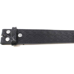 Correa de Cuero con Patrón de Nudo Celta Grabado, 1.5 Pulgadas de Ancho, con Broches, Cinturón para Kilt Highland, Alta Calidad 2026 - Product Image 5