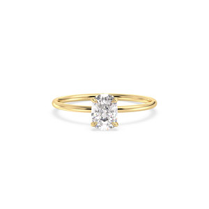 Bague de fiançailles solitaire en argent sterling 925 avec moissanite certifiée GRA pour femmes, prix de gros REYES Fine Jewelry - Product Image 1