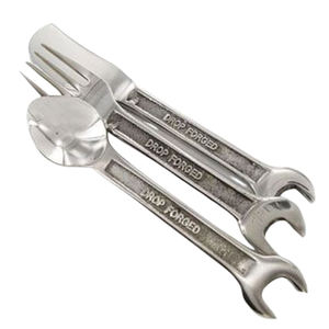 Ensemble de couverts en or réutilisables, luxe royal, acier inoxydable de haute qualité, ensemble de 4 couverts avec boîte cadeau, acier miroir - Product Image 3