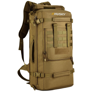 HUSKY SPORTSWEAR High Quality Polyester Convertible <b>Backpack</b> Duffel Zipper Hasp Closure USB Charging Camouflage Anti-Theft - Product Image 5