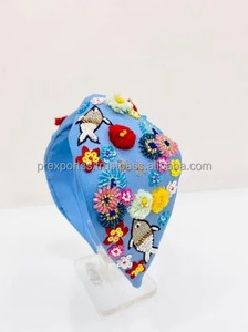 Diadema de Diseño para Mujer 2025, Hecha a Mano, Completamente Bordada con Cuentas, Floral, Ecológica, Ligera y Duradera - Product Image 3