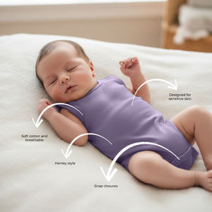 ชุดบอดี้สูทเด็กแขนกุดผ้าฝ้ายนุ่มสบายสำหรับทารก - Product Image 3