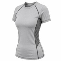 Rashguard de compression à manches courtes pour femme, très vendu, pour l'entraînement BJJ, durable, protection UPF50+, écologique