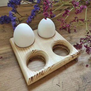 Exhibidor de Huevos de Madera para Uso Comercial, Ideal para Panaderías, Cafeterías, Tiendas de Productos Orgánicos y Mostradores de Venta de Huevos - Product Image 1