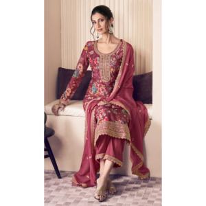 Ensemble de costume pour femmes de créateur avec broderie et travail de codage de séquence - Product Image 4