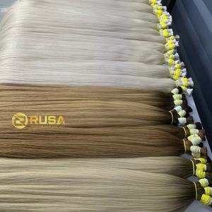 Cabello humano virgen vietnamita RUSA en paquetes, varios colores para el verano, cabello liso, calidad súper doblemente tramado. - Product Image 2