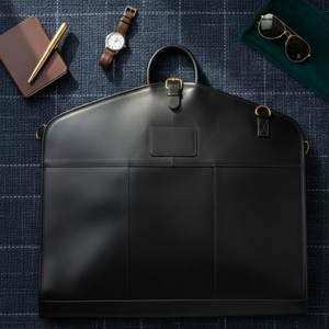 Handmade Genuine Leather Suit Carrier <b>Heavy</b>-<b>Duty</b> Garment Bag <b>Zipper</b> for Casual Simple Travel Wholesale Business Luggage - Product Image 4