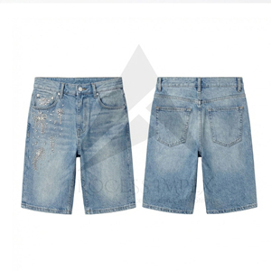 Shorts de Mezclilla Casuales para Hombre - Logotipo, Color y Talla Personalizables, 100% Algodón, Moda de Invierno, Servicio OEM - Product Image 3