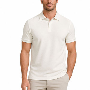 Best Selling White Polo Shirt <b>Classic</b> Comfort Lightweight Breathable Fabric Short Sleeve Smart Casual Everyday Clothing - Product Image 1